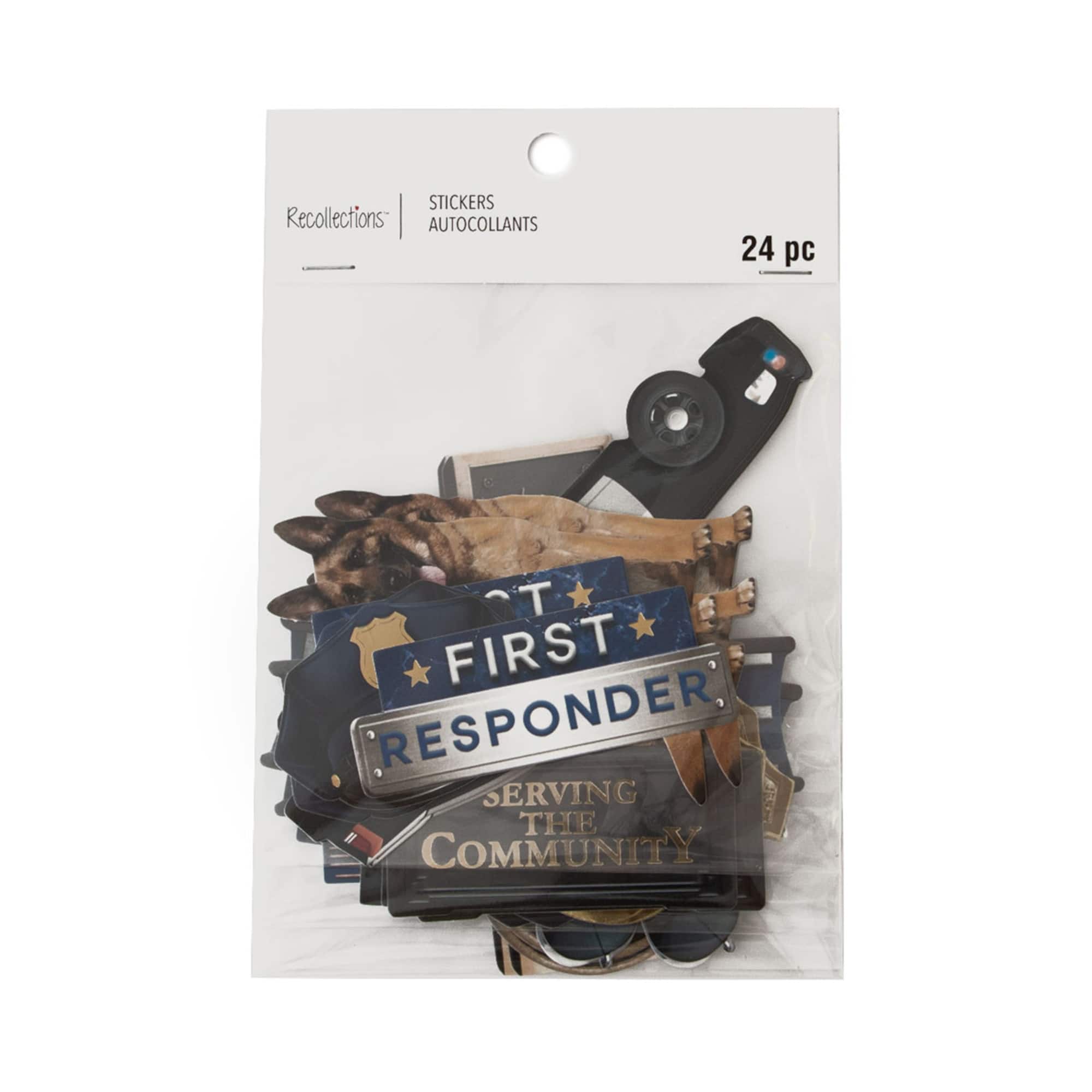 Police Die Cut Stickers by Recollections™